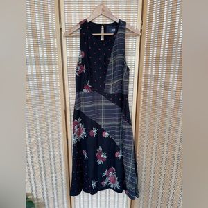 Anthropologie Maeve patchwork dress